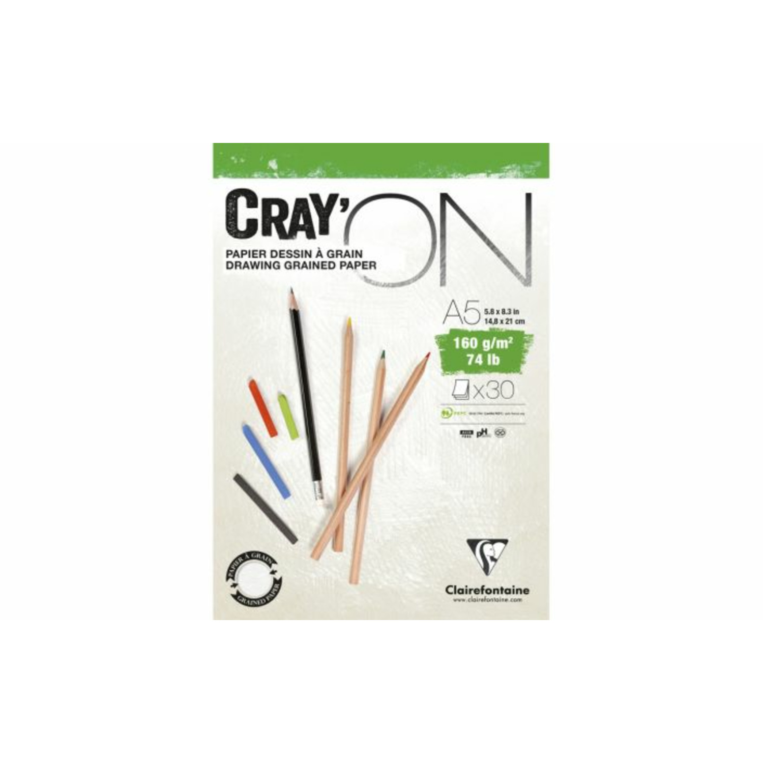 Crayon A5 160gr./30vel
