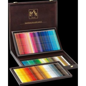 84 kleuren Pastel Pencils houten giftbox Caran d’Ache