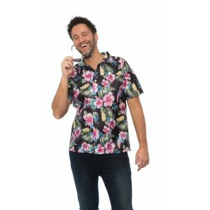 Hawaï Shirt/Blouse Deluxe Zwart – XL