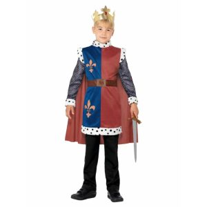 Koning Arthur Middeleeuws Kostuum Kind Maat L
