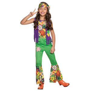 Kinderkostuum Woodstock Hippie meisje (7-9 jaar)