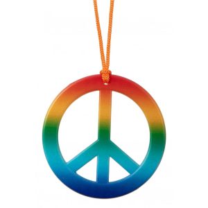 Peace teken Rainbow aan koord