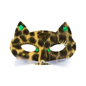 Oogmasker luipaard luxe