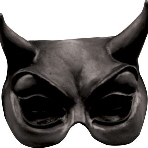 Half masker Duivel Zwart