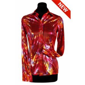 Disco Blouse Dames Rood