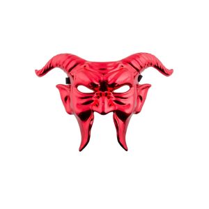 Half mask red devil with horns