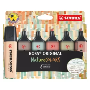 Stabilo Boss Markeerstiften Set Nature Colors 6st.