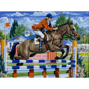 Schilderen Op Nummer – Paarden Concours 40x32cm