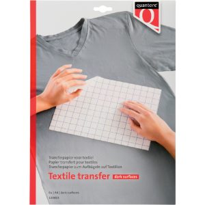 Quantore Inkjet transferpapier voor donkere kleding A4 6 Vel.