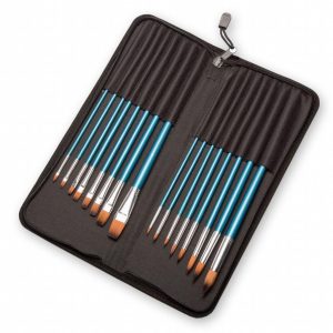 Kwastenset 16st synth in etui