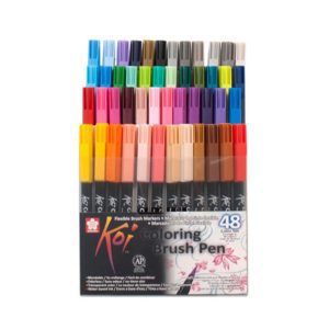 koi color brush set 48
