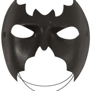 Zwart Half-Face masker Vleermuis