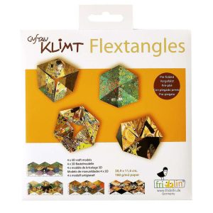 Fridolin Flextangles 4x Papieren 3D Vouwmmodellen Gustav Klimt