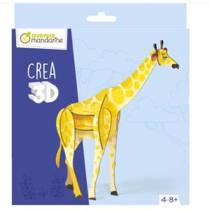 Avenue Mandarine Crea 3D Kartonnen Puzzel 4-8 Jaar Giraffe