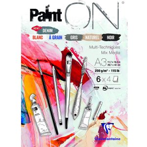Paint’ON 115lb n°6 assorted pad 24 sheets A3/11.7×16.6′