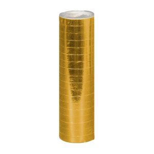Rol papieren serpentines goud metallic (4 m)