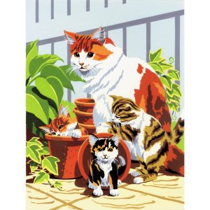 Schilderen Op Nummer – Kat Met Kittens