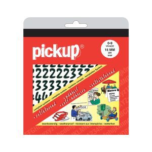 Pickup Set Vivace Cijfer Stickers 15mm – keuze uit 4 kleuren
