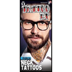Plak Tattoo – Cobra Hals/Nek Tattoo