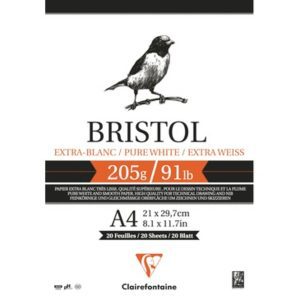 Bristol A4 Papier 205gr.gr./20vel
