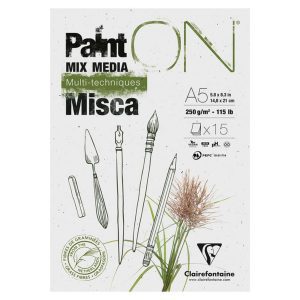 Paint On Misca Mixed Media Papierblok Multi-Technieken A5 250gr. 15vel.