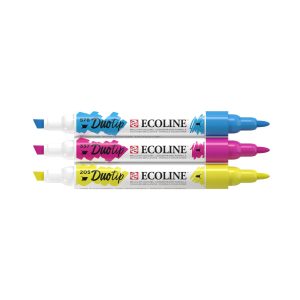 Duotip Ecoline markers primaire set | 3 kleuren