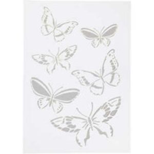 Flexibel sjabloon, A4 21×30 cm, , vlinders, 1stuk