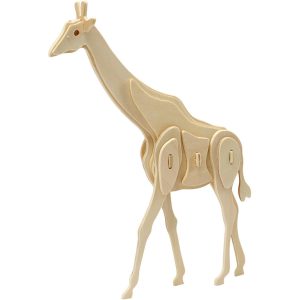 Houten 3D puzzel giraf