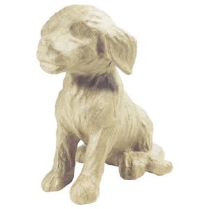 Decopatch Papiermaché Hond Zittend 15×13,5x18cm