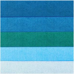 Zijdepapier mix blauwtinten 50x70cm 5 stuks