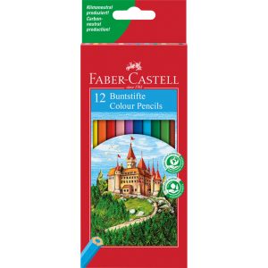 Kleurpotloden Faber Castell eco in kartonnen etui a 12st.