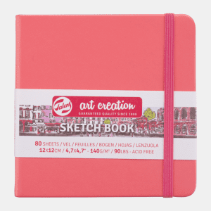 Talens Art Creation Schetsboek Pastel Roze 12 x 12 cm 140 g 80 Vellen