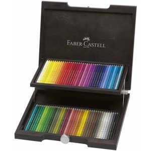 Kleurpotlood Faber-Castell Polychromos houten koffer 72 stuks
