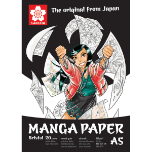 Sakura Manga papier A5, 250g, 20 vellen