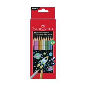 Kleurpotloden Faber-Castell metallic kleuren 10st.