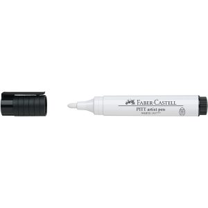 Faber Castell Pitt Artist Pen Stift 101 2,5mm Wit