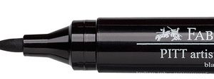 Faber Castell Pitt Artist Pen Stift BB Big Brush 199 zwart