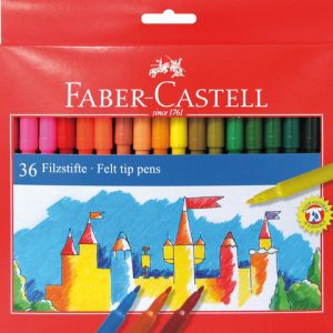 Viltstiften Faber Castell 36 stuks karton etui