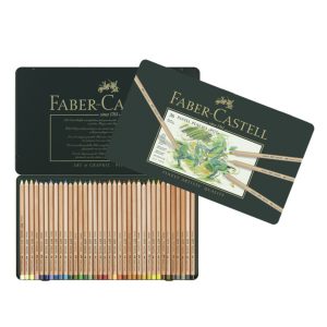 Pastelpotloden Faber-Castell Pitt metalen etui a 36 stuks