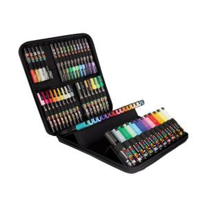 Posca Koffer met 60 verfstiften/markers, Assortiment van kleuren