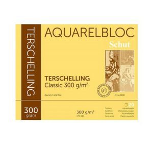 Aquarelpapier Terschelling 24x30cm 300gr. 24x30cm 20 vel Classic 300gr