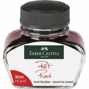 Faber-Castell inkt rood, flacon 30ml