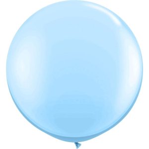 Latex Ballon Lichtblauw 90cm 1st.