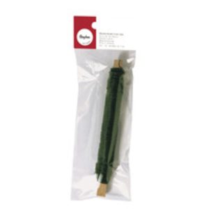 Bloemendraad, groen, 0,65 mm ø, houten klosje, ZB-zak à 100 g