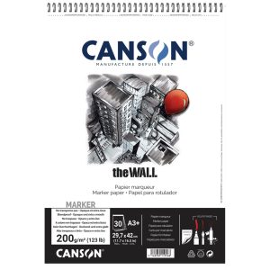 Canson The Wall Marker Papier 200gr A3+ 30 vel.