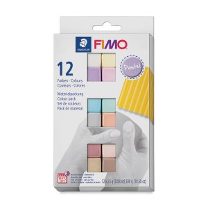 Fimo soft set – colour pack 12 pastel colours