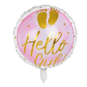 Folieballon ‘Hello Girl!’ (45 cm)
