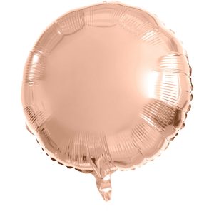 Heliumballon Folie Rosé Goud/Brons Rond