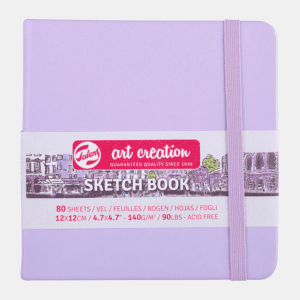 Talens Art Creation Schetsboek Pastel Violet 12 x 12 cm 140 g 80 Vellen