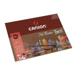 Canson Mi-Teintes ‘Touch’ A3, 350grams, 12 vel, 4 kleuren